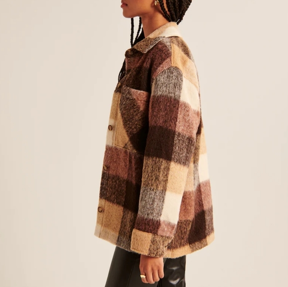 ABERCROMBIE & FITCH: Cozy Shacket - Picture 3 of 7